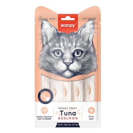 Wanpy lickable thon et saumon 5*14g