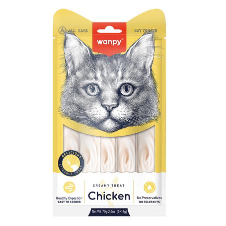 Wanpy lickable poulet 5*14g