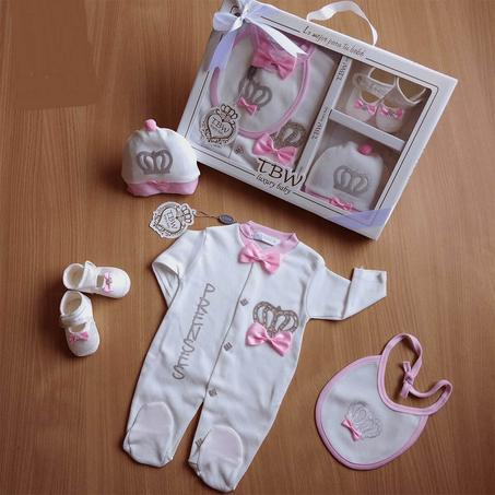 طقم بيبي 4 قطع 0-3 أشهر