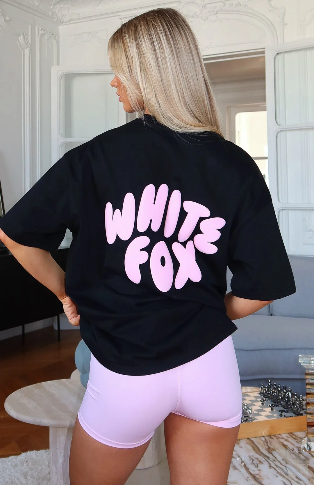 tshirt white fox