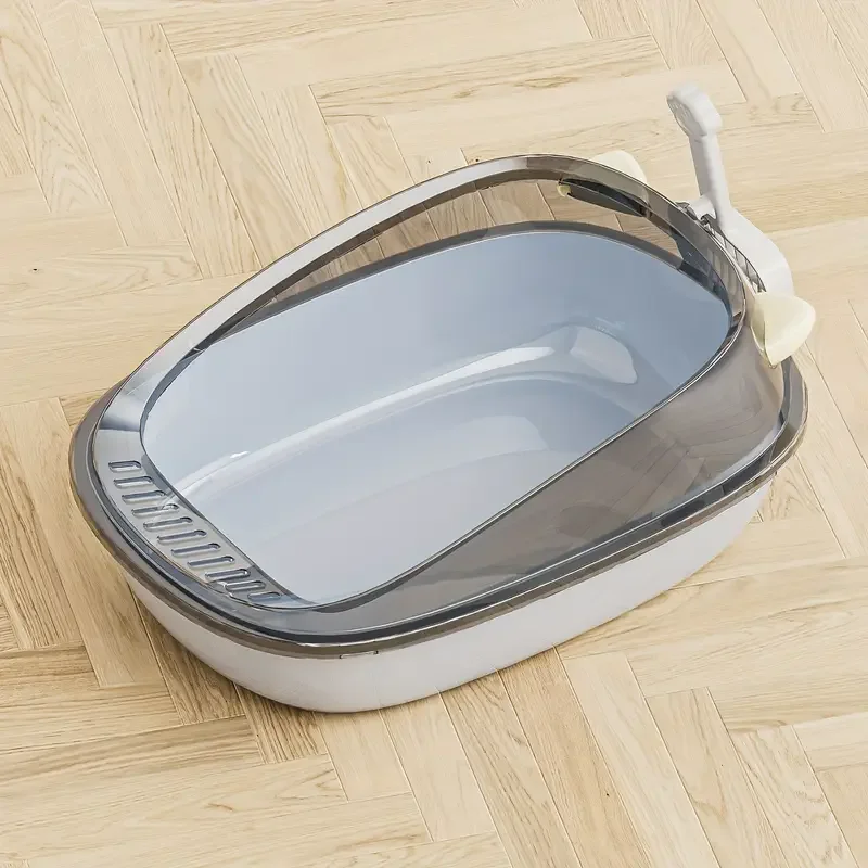 Litière Chat Extra Large – Anti-Odeurs, Semi-Fermée avec Oreilles de Chat