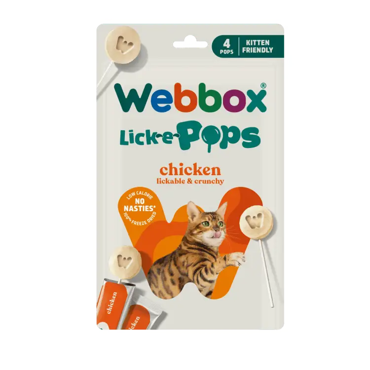 Webbox Cat  Lick- e -Pops Chicken (4× 1.4g)