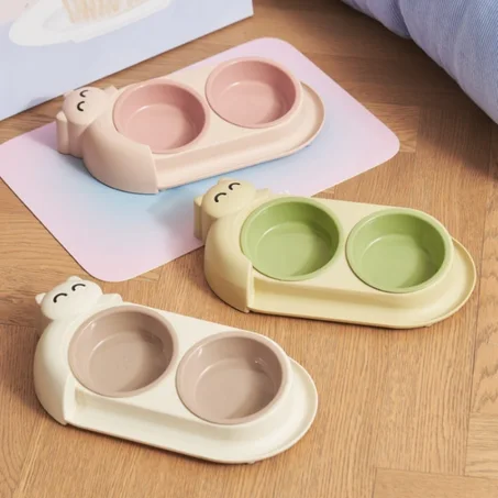 Gamelle double pour chat et petit chien