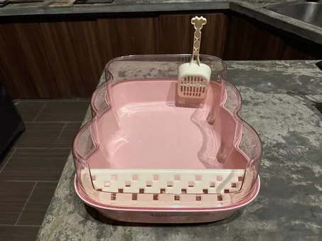 Bac à litière pour chat avec pelle