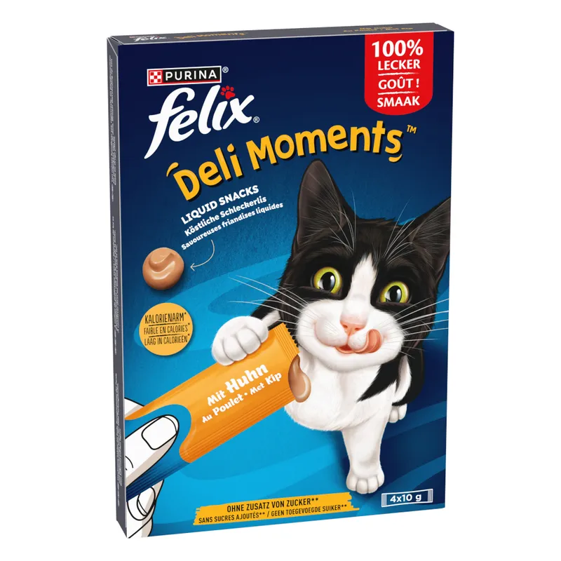 PURINA felix deli moments snack liquide 4x10g