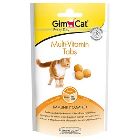 GimCat Supplément pour Chat Multi-Vitamin Tabs 40g