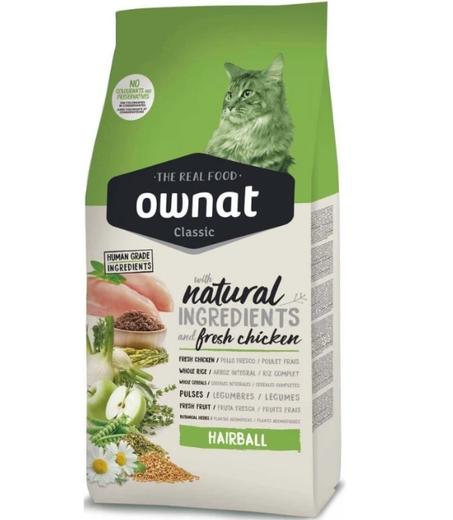 Ownat Classic Hairball anti-boules de poils pour chat adulte (1.5kg-4kg)