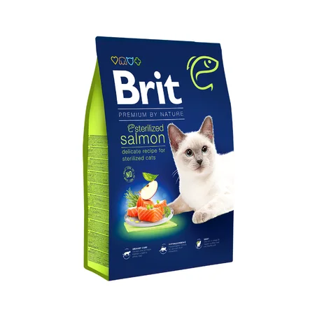 Croquettes Premium au Saumon pour Chats Stérilisés – Brit Care (Soutien Urinaire & Poids Idéal) 1.5kg