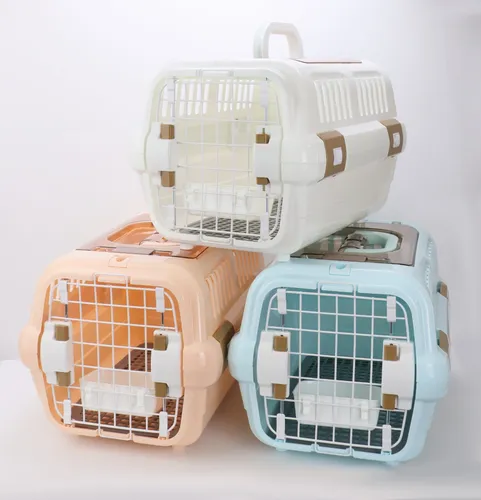 Cage de Transport pour Chat et Petit Chien avec Ouverture par le Haut – Cage Robuste, Confortable et Pratique pour Déplacements Sécurisés