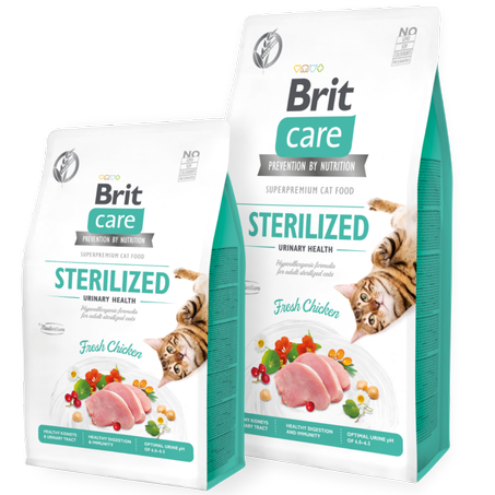 Brit Care Cat Grain-Free Stérilisé Urinary Health (2kg ou 7kg)
