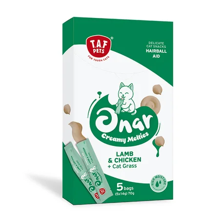 Onar Creamy Melties – Friandises Crémeuses Fonctionnelles pour Chats | 4 Formules Santé (5 × 14 g)
