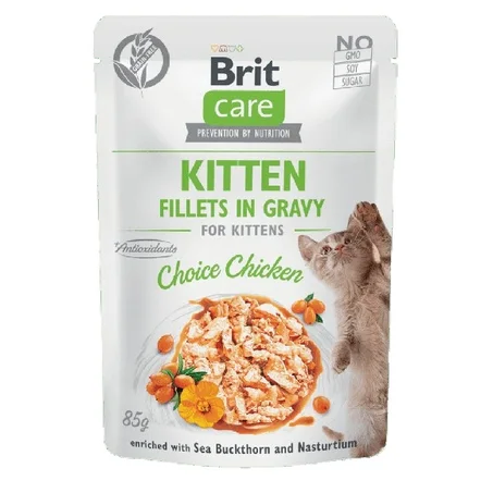 Brit Care Cat Kitten. Fillets in Gravy Choice Chicken