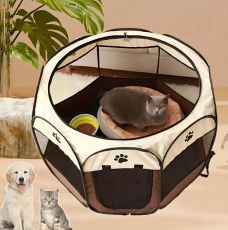 Style Vintage Tente – Tente de Jeu Portable pour Animaux de Compagnie 70 cm