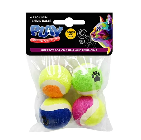 MINI BALLES DE TENNIS CHAT 1PC