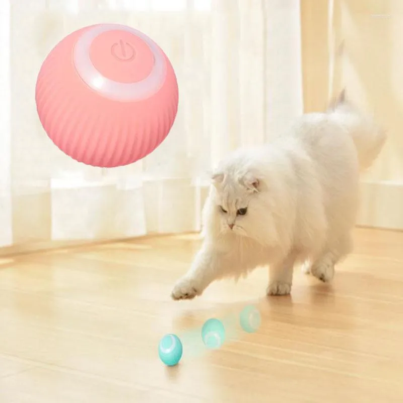 PROMO : Jouet pour Chat Balle Interactive pour Chat, 360° Auto-Rotative avec Lumières LED