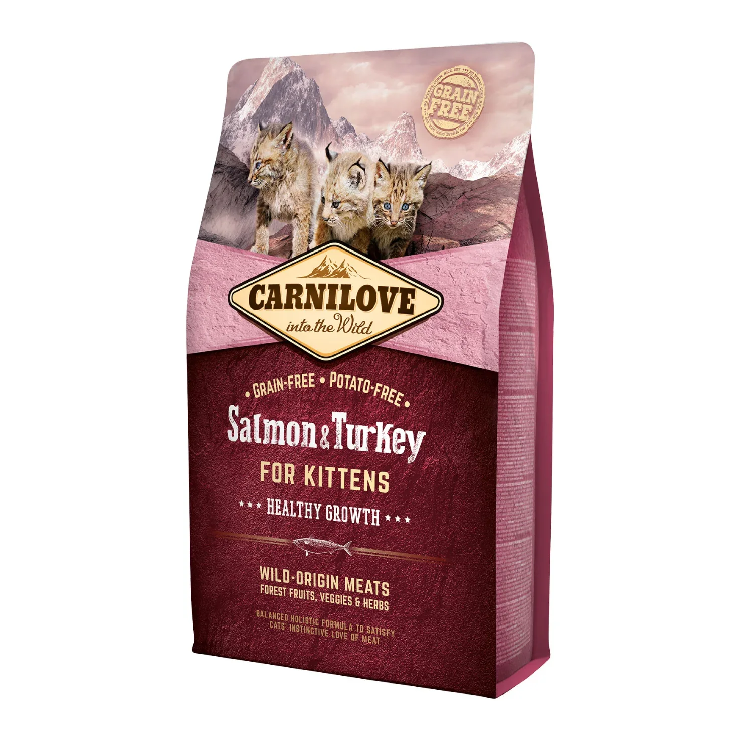 Carnilove Croquettes Chatons - Saumon & Dinde 2kg
