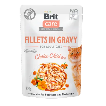 Brit Care Pochons en Sauce Pour Chat Choice Chicken (Poulet) 85g