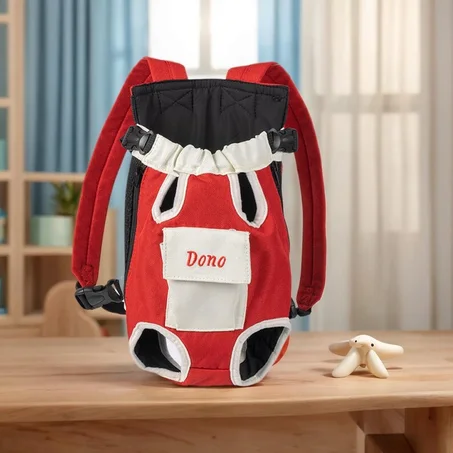 Sac de transport ventral pour chat et petit chien – Porte-animal respirant et sécurisé