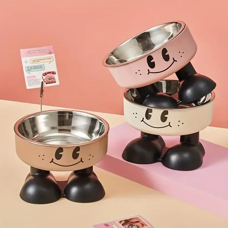 Bol de Nourriture et d’Eau pour Animaux – Surélevé, Stable et Facile à Nettoyer