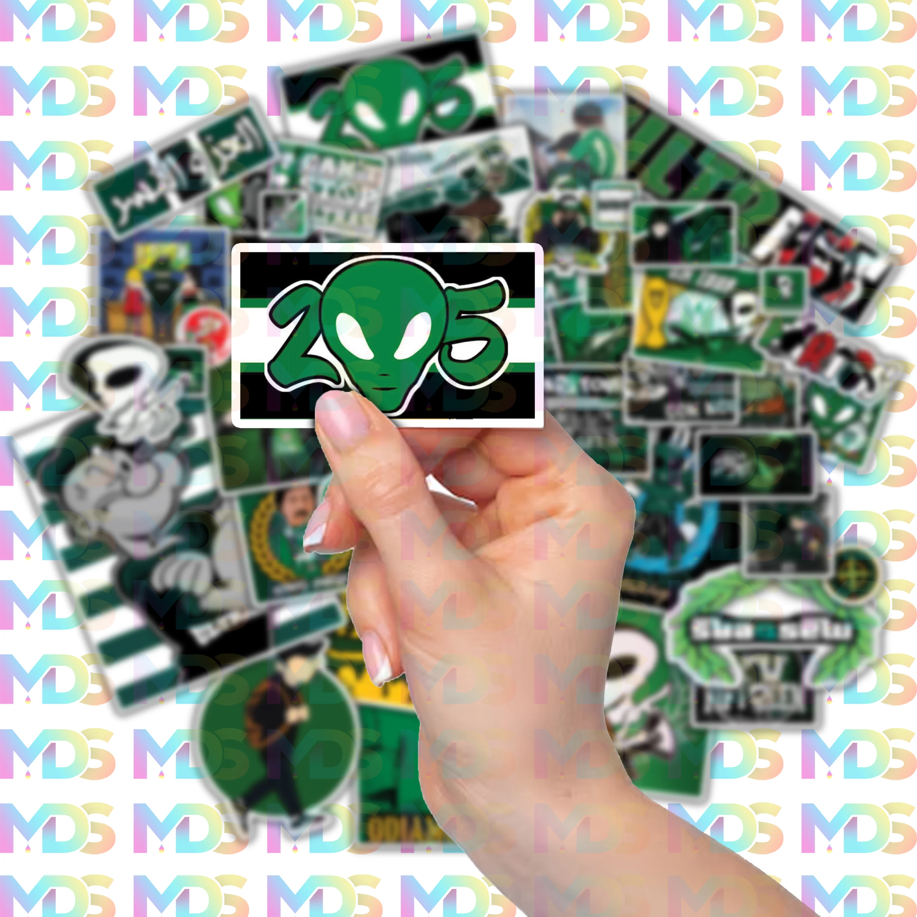 Green Boys 60 pièce Stickers