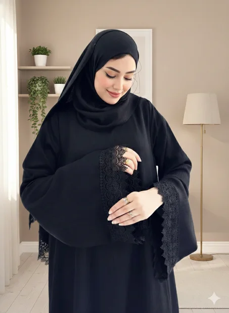 عبائة الصلاة بالدونتيل