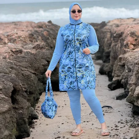 بوركيني 4 قطع بالصاك كينشف فدقائق! 🌊✨