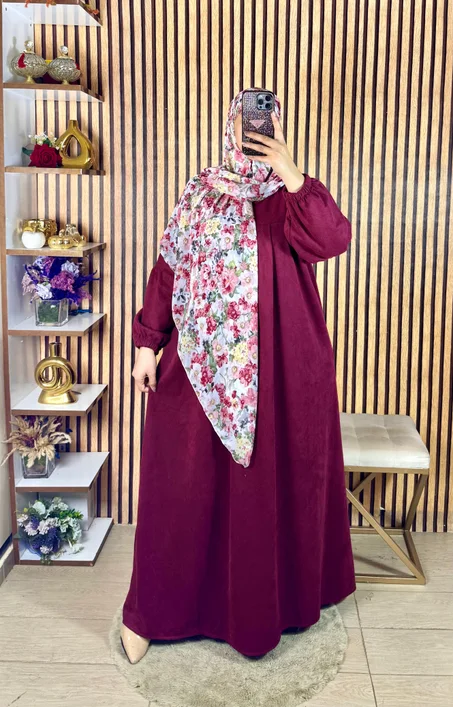 اونسومبل عباية  فودان+ فولار كبير 1,50/1,50