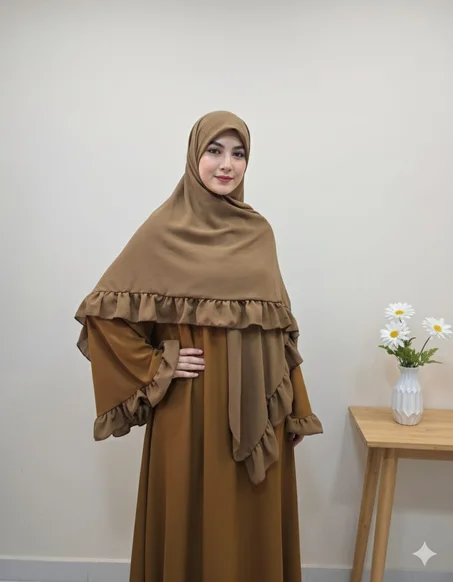 اونسومبل عباية + فولار كشكشة