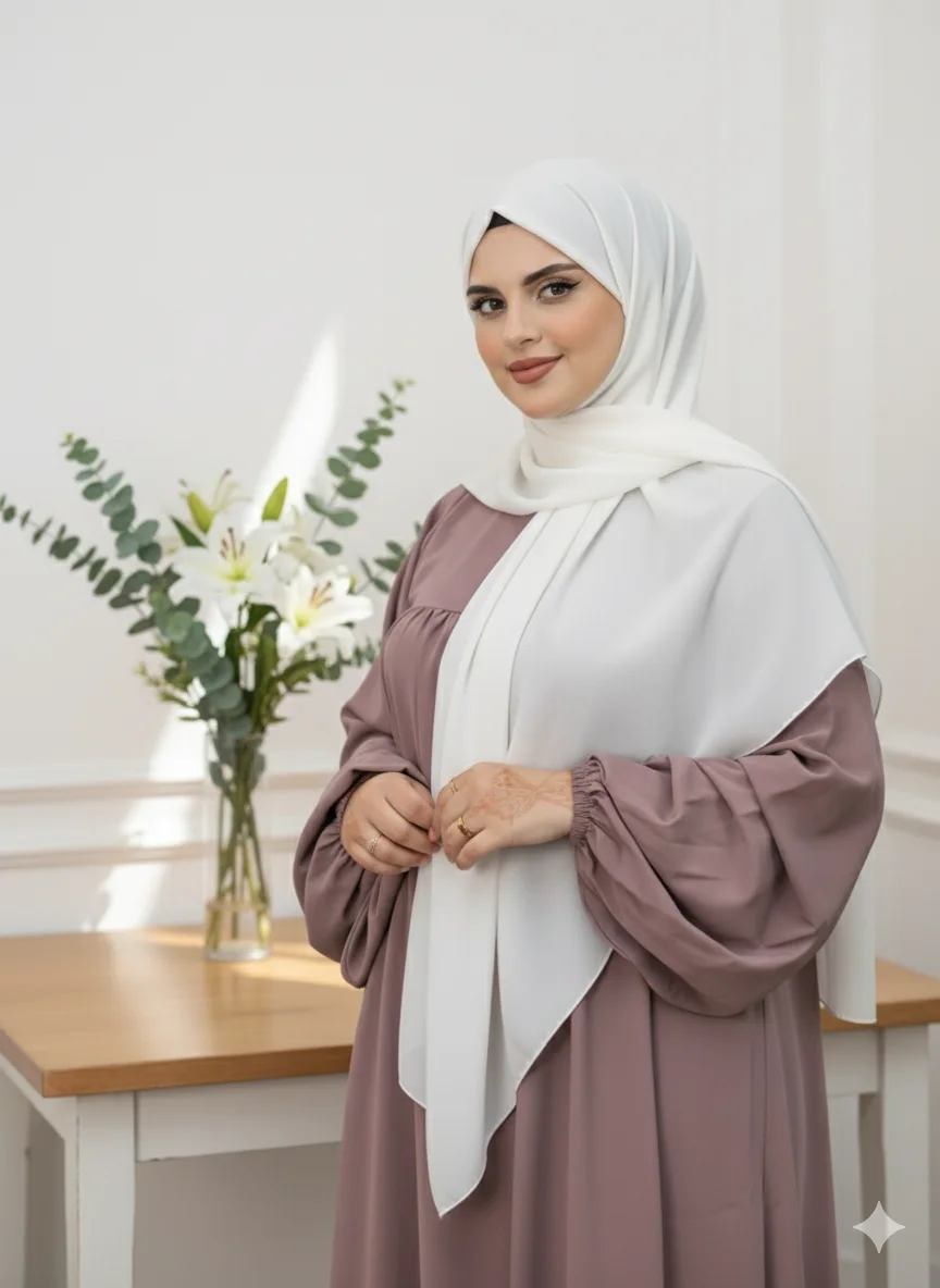 عبائة amber من الكريب روزا