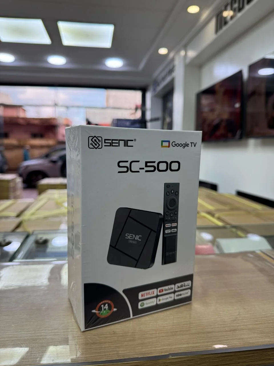 Tv box Senic SC-500 anrdoitv 14 googletv 2Gb 16Gb avec abonnement 12 Mois