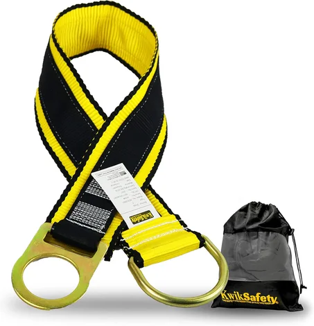 KwikSafety – Charlotte, NC – GIBBON GRIP Correa de Anclaje de Seguridad de 3 pies para Brazo Cruzado, Anclaje de Viga Choker, Sistema de Arresto de Caída ANSI, Anclaje de Eslinga con Doble An