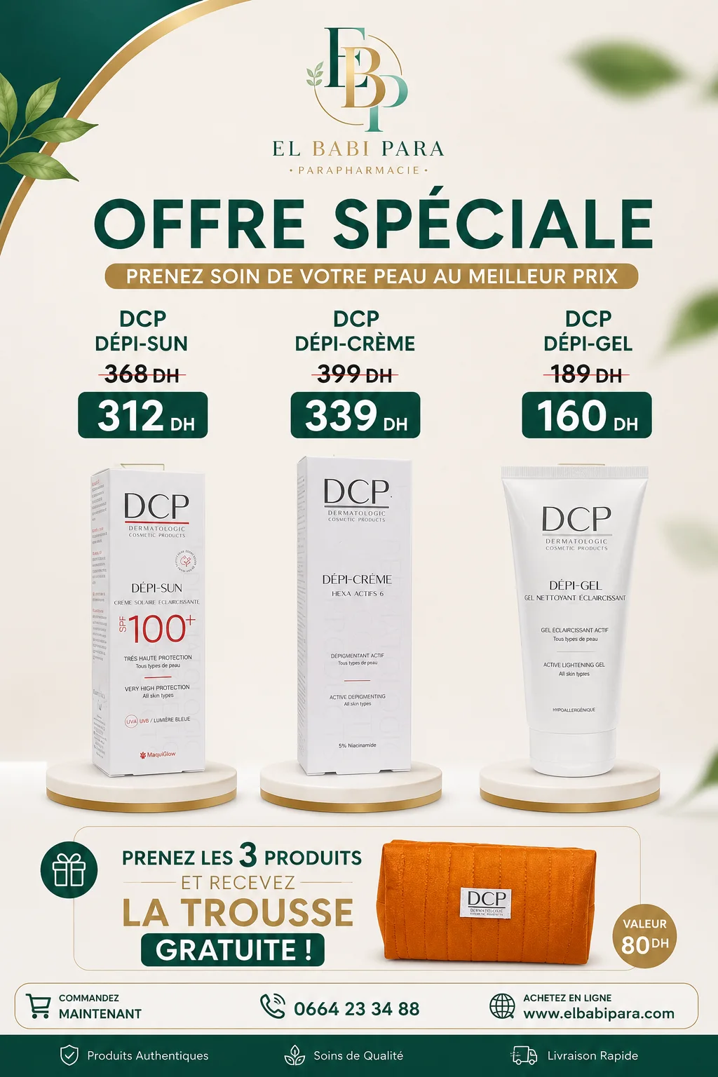 DCP DEPI-SUN + CREME + GEL