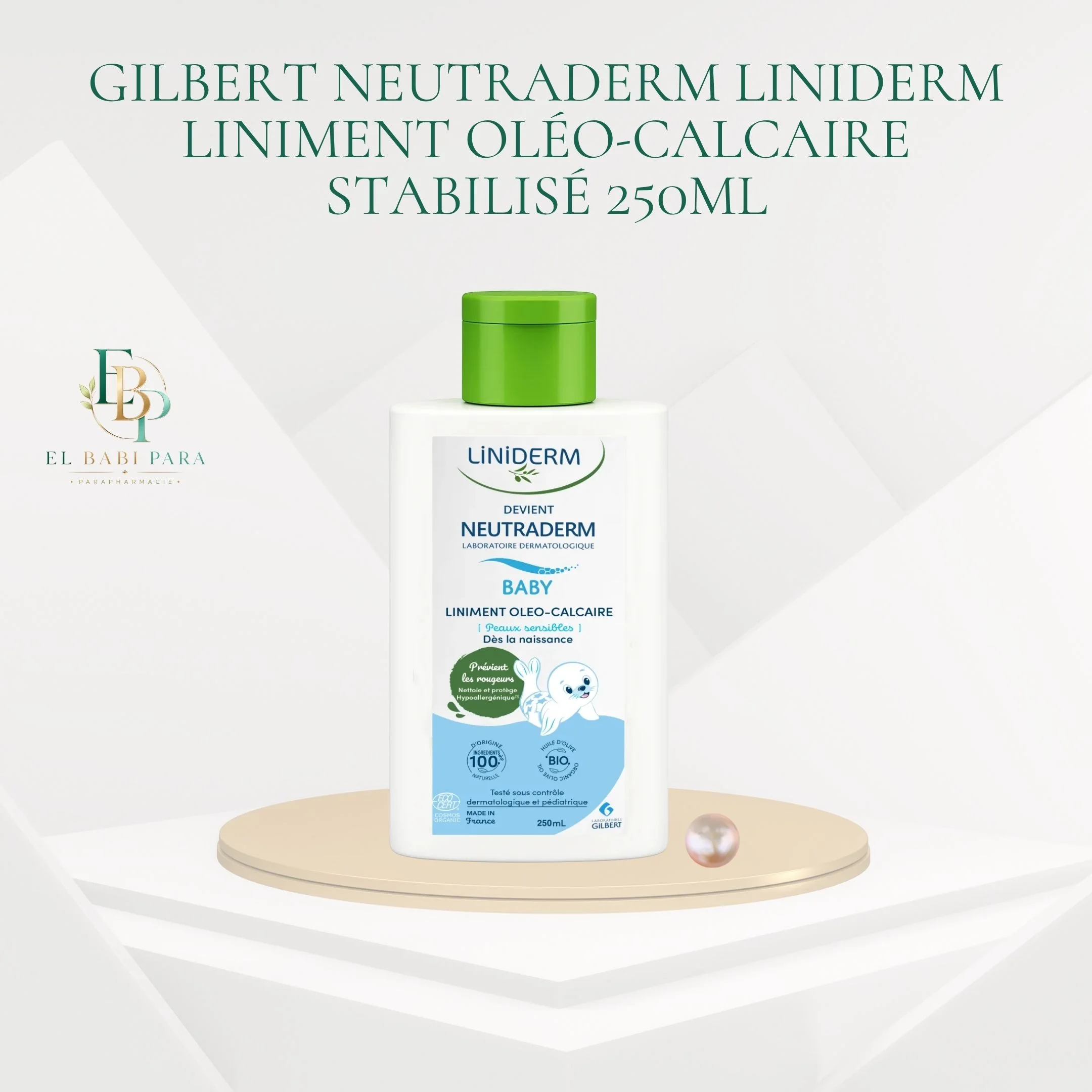 Gilbert Neutraderm Liniderm Liniment Oléo-Calcaire Stabilisé 250ml