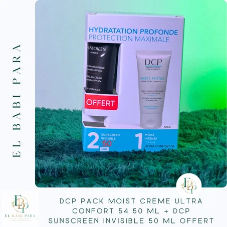 DCP PACK MOIST CREME ULTRA CONFORT 54 50 ML + DCP SUNSCREEN INVISIBLE 50 ML OFFERT