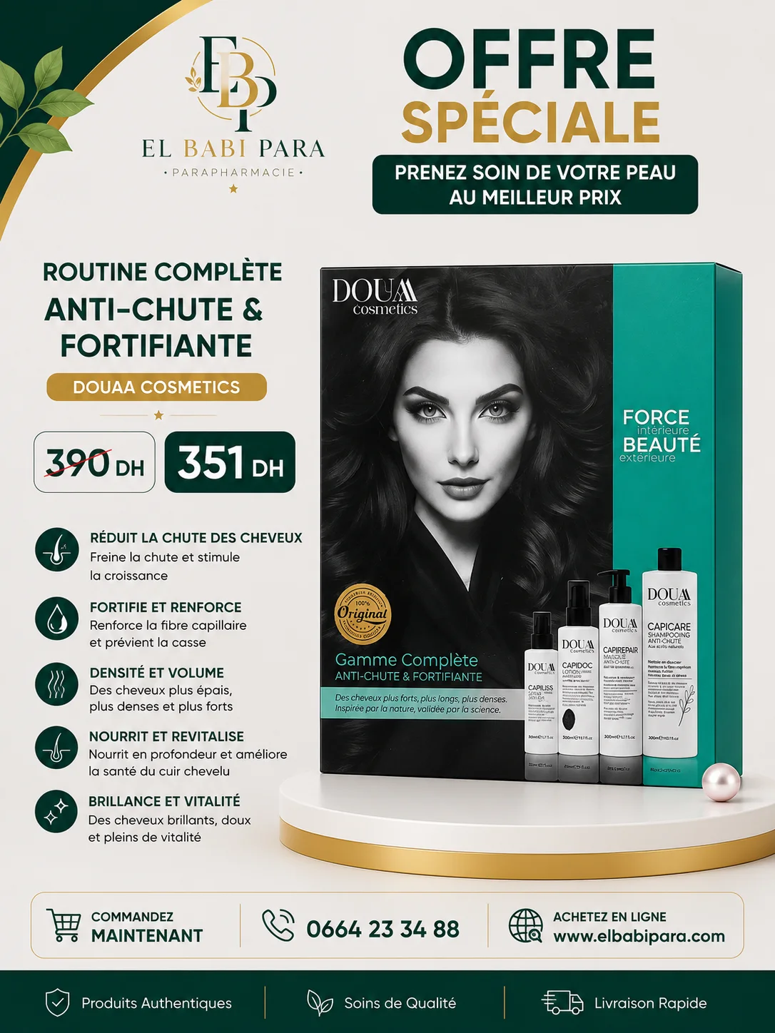 ROUTINE COMPLÈTE ANTI-CHUTE & FORTIFIANTE