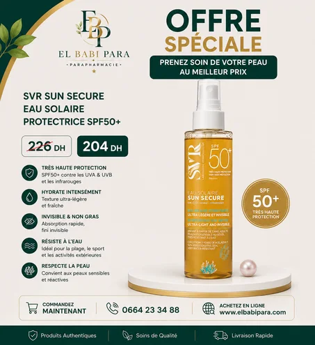 SVR SUN SECURE EAU SOLAIRE PROTECTRICE SPF50