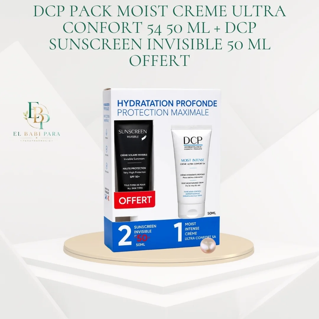DCP PACK MOIST CREME ULTRA CONFORT 54 50 ML + DCP SUNSCREEN INVISIBLE 50 ML OFFERT