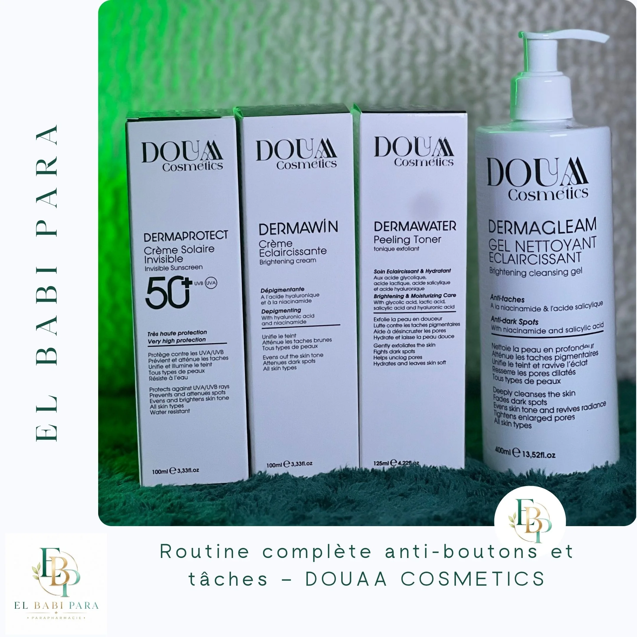 Routine complète anti-boutons et tâches – DOUAA COSMETICS‏