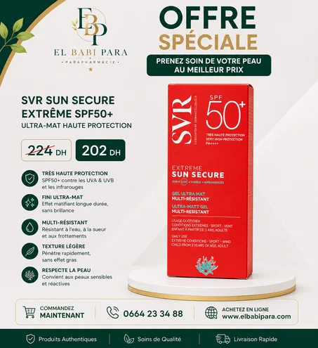 SVR SUN SECURE EXTRÊME SPF50+ ULTRA-MAT HAUTE PROTECTION