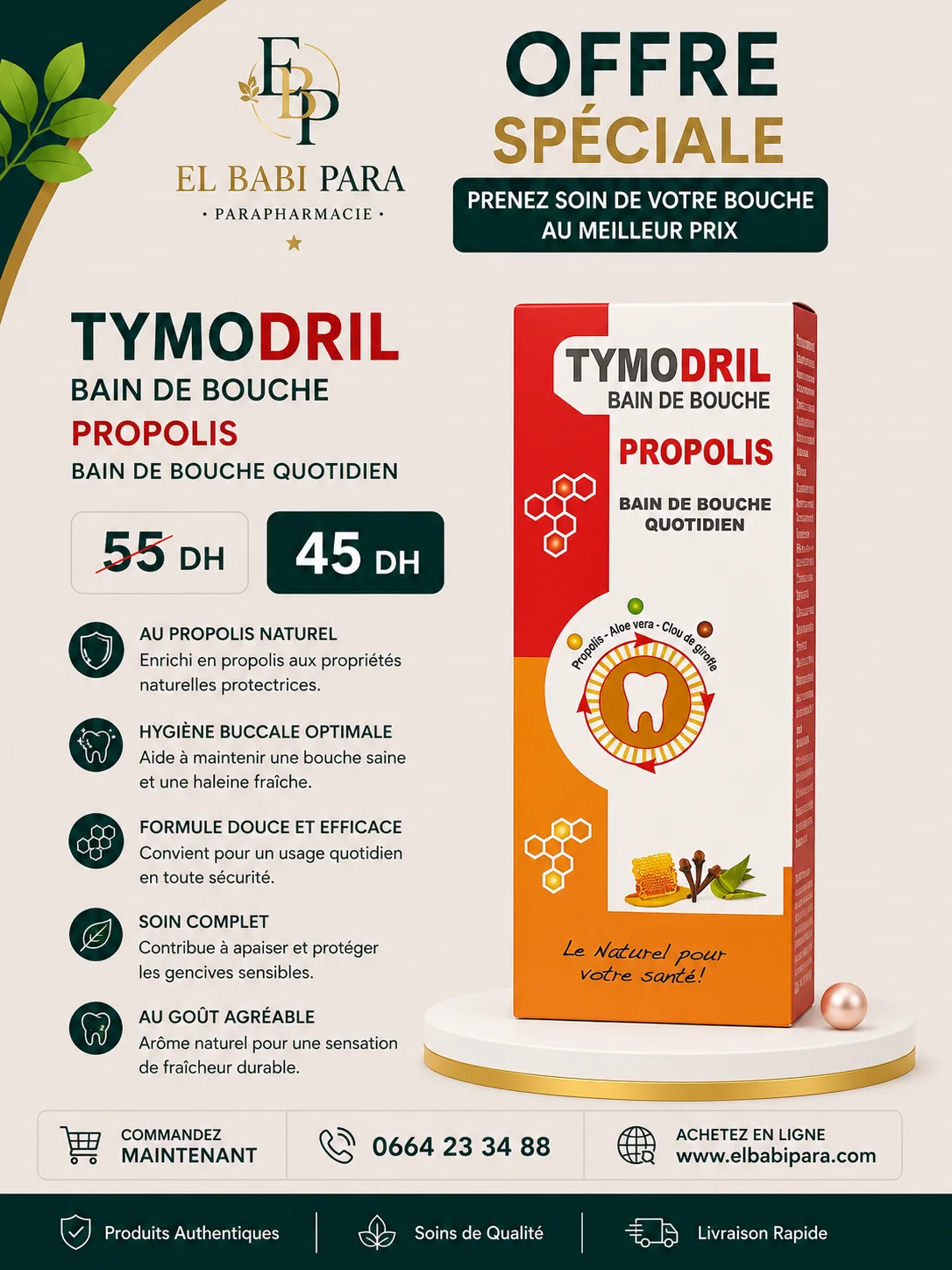 TYMODRIL BAIN DE BOUCHE PROPOLIS BAIN DE BOUCHE QUOTIDIEN