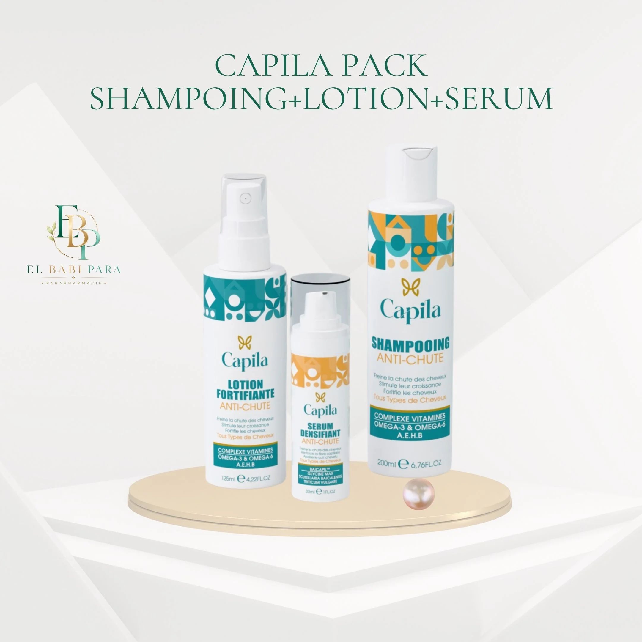 capila pack  shampoing+lotion+serum