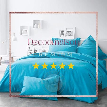 Parures de Housses couettes unis 100% coton