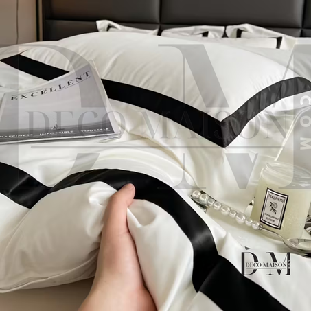 Ensemble de literie Housse couette 6 piéces en 100% Coton