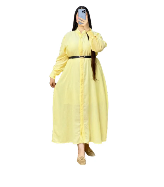 كسوة أنيقة بألوان سادة – قماش مريح وخفيف