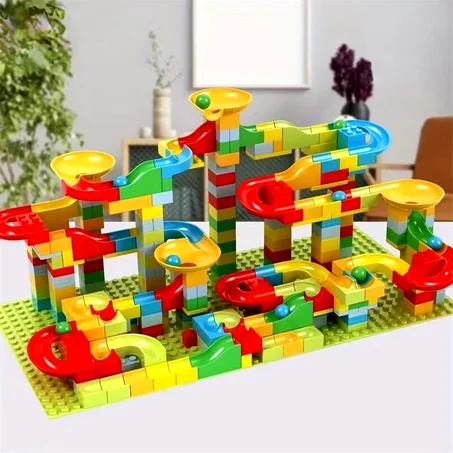 Construisez, jouez et apprenez avec ce circuit de billes captivant ! 🎡🧠