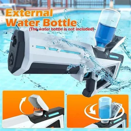Pistolet à Eau Électrique Rechargeable avec Aspiration Automatique