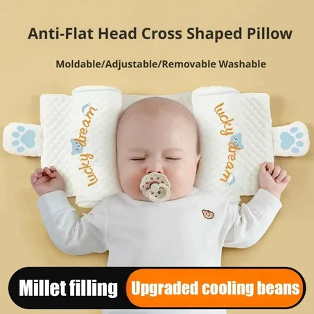 Coussin Anti-Tête Plate et Calage Bébé Ajustable