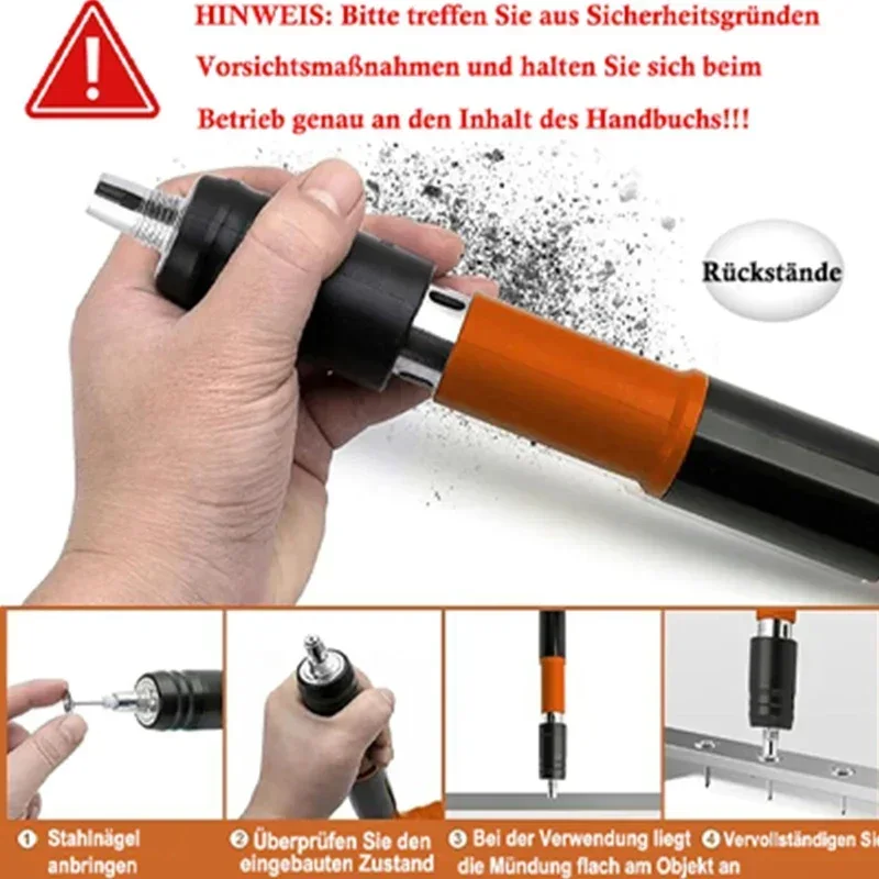 Heavy-Duty Nail Shooting Machine (Manual Steel Nail Gun)