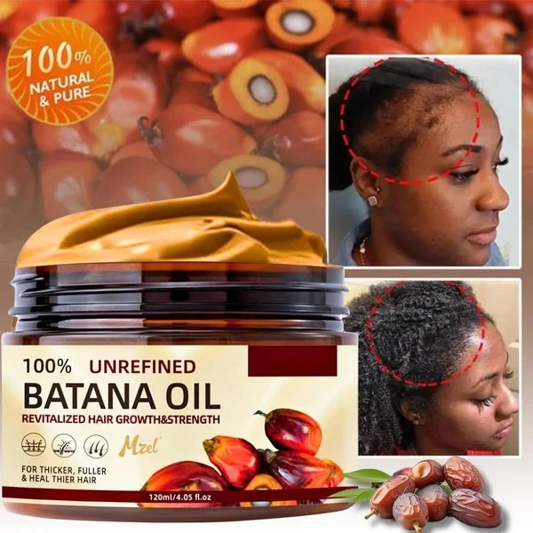 100% Unrefined Batana Oil – Revitalize Hair Growth & Strength | Botanix