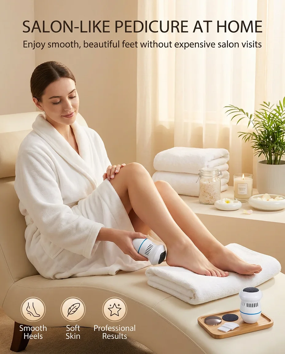 Rechargeable Electric Foot Callus Remover – Remove Cracked Heels & Dead Skin Fast